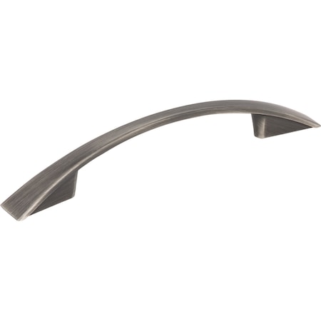 Jeffrey Alexander 96 mm Center-to-Center Brushed Pewter Flared Regan Cabinet Pull 847-96BNBDL